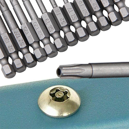 50-75-100mm Hollow Plum Blossom Extended S2 Screwdriver Set with