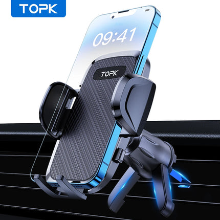 TOPK Universal Car Bracket Gravity Auto Phone Holder Car Air Vent Clip