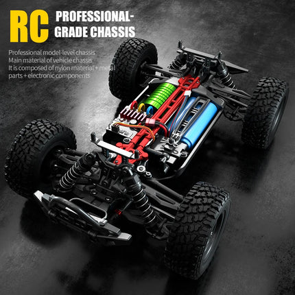 16103PRO 2.4GHz 70KM/H Professional RC Car: Brushless Motor, 1:16
