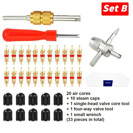 Car Bicycle Slotted Handle Tire Valve Stem Core Remover Screwdriver