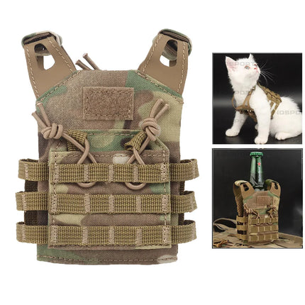 Tactical Beer Bottle Vest Mini JPC Molle Plate Carrier Vest Model