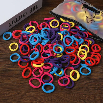 50/100Pcs Hair Bands for Children Colorful Nylon Scrunchie Hair Ties