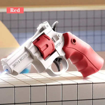 1PCS Summer Water Gun Toy Mechanical Continuous Revolver Water Gun