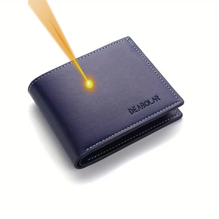 Personalized Men's Vintage Wallet - Custom Name Engraved Bifold Short