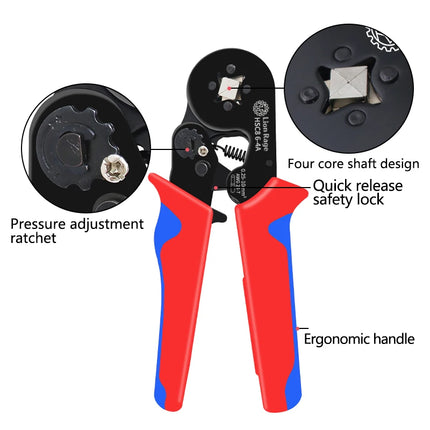 Manual crimping tool for ferrule terminals HSC8 6-4 ferrule crimping