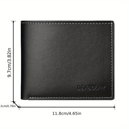 Personalized Men's Vintage Wallet - Custom Name Engraved Bifold Short