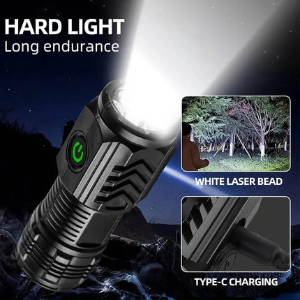 New Ultra Powerful Flashlight 3 Core LED Mini Tactical Flashlight USB