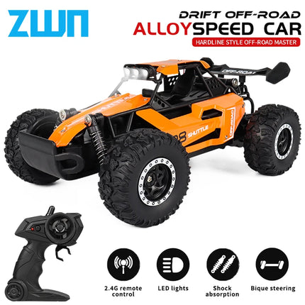 ZWN 1:16/1:20 2.4G Model RC Car With LED Light 2WD Off-road Remote
