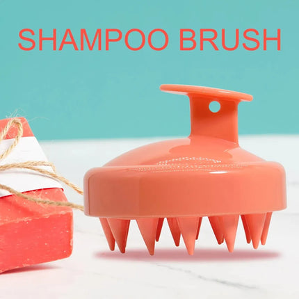 Silicone Shampoo Scalp Hair Massager Head Body Scalp Massage Brush