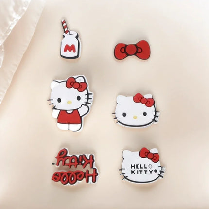 MINISO Sanrio Hello Kitty Shoe Charms DIY Detachable Hole Shoes