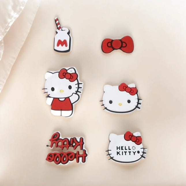 MINISO Sanrio Hello Kitty Shoe Charms DIY Detachable Hole Shoes