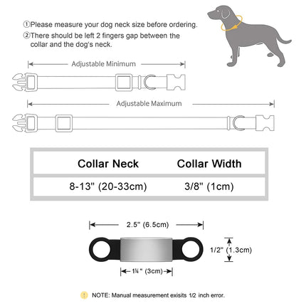Customized Cat Collar Reflective Cat Collar Free Engraved Puppy Kitten