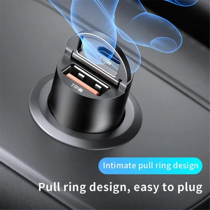 USB Car Charger 200W Fast Charging Type C Car Phone Charger Adapter