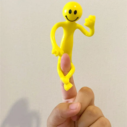 3 PCS Funny Kids Iron Wire Toy  For Adjustable Joints Smiley