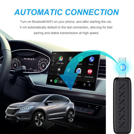 NEW Mini 2in1 Wireless Carplay Adapter And Android Auto Wireless