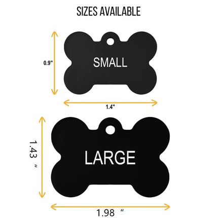 Personalized Pet ID Tag Dog Cat Nameplate Address Number Aluminum