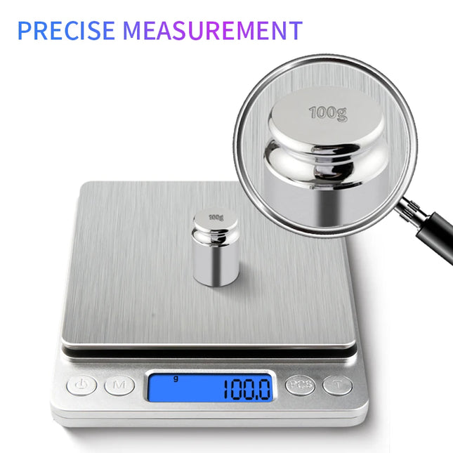 500g/0.01g Jewelry Portable Scale 3kg/0.1g Digital Display Scale