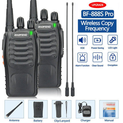 1/2 PCS Baofeng BF 888S Walkie Talkie UHF 400 470MHz 888s Long Range