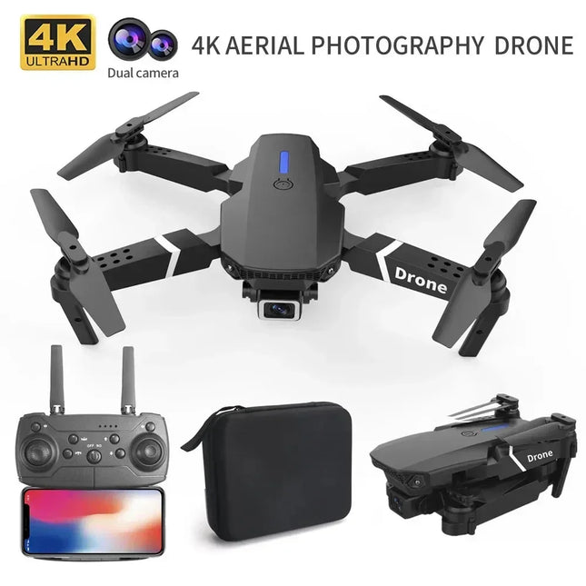 Professional 4K Wide Angle Drone E88 with HD Camera WiFi FPV Height