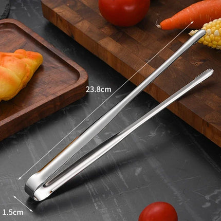 Stainless Steel Grill Tongs Food Clip BBQ Steak Clip Bread Tong