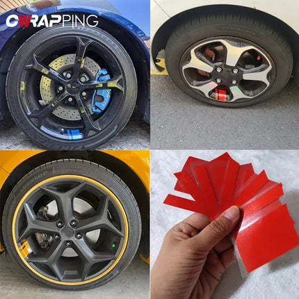 Car Wheel Reflective Stickers Auto Safety Warning Sticker Reflector