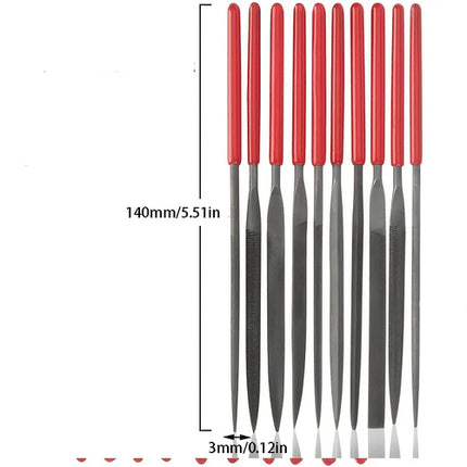 10Pcs Diamond Needle File Set For Jewelry Metal Wood Ceramic Glass