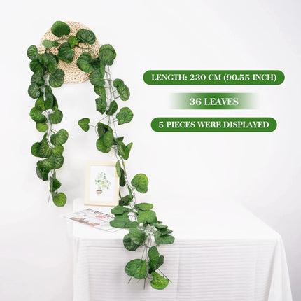 2.1M Green Ivy Leaf Hanging Vine Artificial Garland Silk Wall Plant