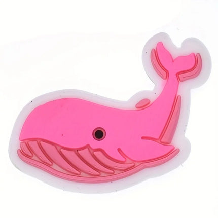 25/31/35/37pcs Pink Shoe Charms for Clogs Bubble Slides Sandals PVC