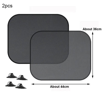 SEAMETAL 2PCS Car Window Sunshade Cover Sun Shield UV Protection Auto