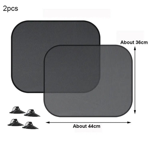 SEAMETAL 2PCS Car Window Sunshade Cover Sun Shield UV Protection Auto
