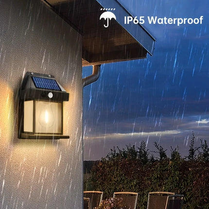 Outdoor Solar Tungsten Wall Light with Motion Sensor IP65 Waterproof