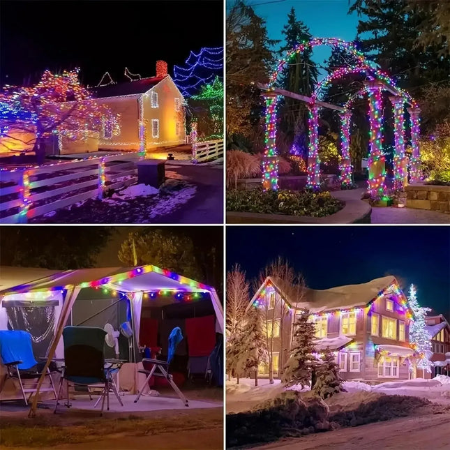 Fairy Lights Solar Garden Lights String Lights with 8 Modes Waterproof