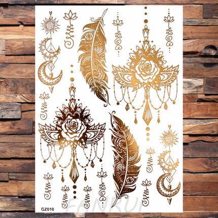 Realistic Elephant Moon Temporary Tattoos For Women Adult Fake