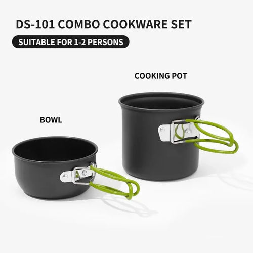 Ultralight Camping Cooking Utensils Outdoor Tableware Pot Set Hiking