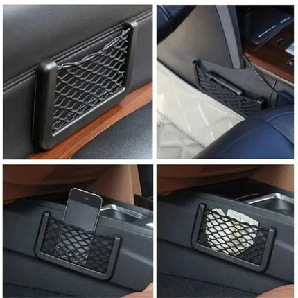 Auto Seat Side Interior Back Sundries Pocket Mesh Storage Bag Phone