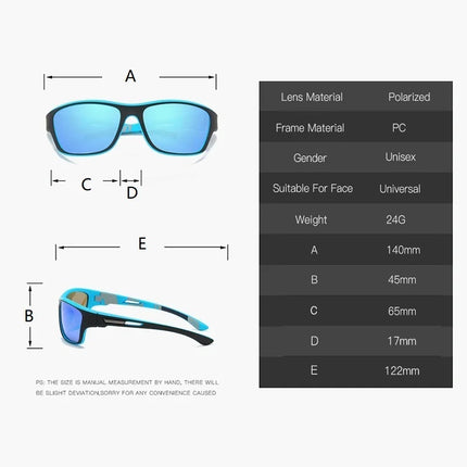 Fashion Polarized Sports Sunglasses With Chain Men Women Brand