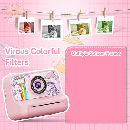 Christmas Gift 4000W Dual Lens Kids Camera 2.4inch 16X Zoom Instant