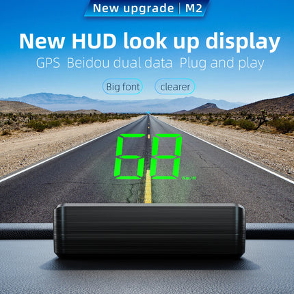 M2 Head Up Display Digital Speedometer GPS HUD Plug And Play For All
