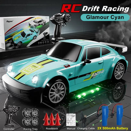 4WD RC Drift Car With LED Light 2.4G Radio 20KM/h High Speed Remote