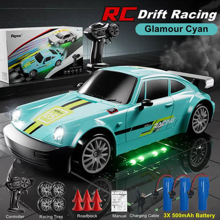 4WD RC Drift Car With LED Light 2.4G Radio 20KM/h High Speed Remote