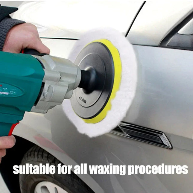 3/4/5/6/7 Inch Polishing Kit Polishing Pad Car Waxing Sponge Disk Wool