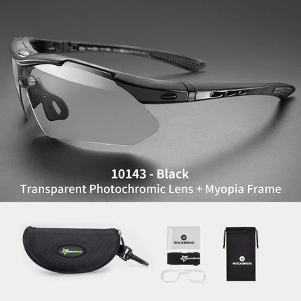 ROCKBROS Photochromic Cycling Glasses Bicycle Outdoor Sports