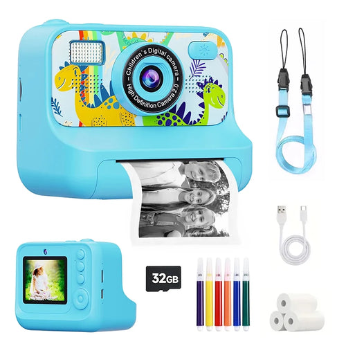 Christmas Gift 4000W Dual Lens Kids Camera 2.4inch 16X Zoom Instant