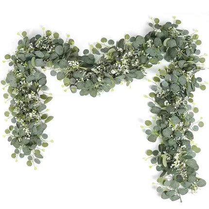 1pc Artificial Eucalyptus Leaves Greenery Garland Faux Plant Spring