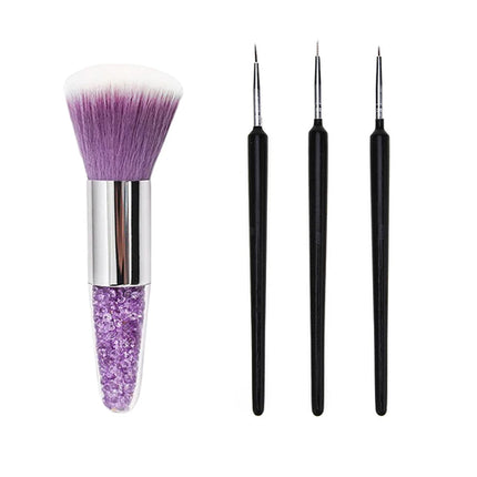 Nail Art Brush Remove Nail Dust Brush Acrylic UV Gel Polish Powder
