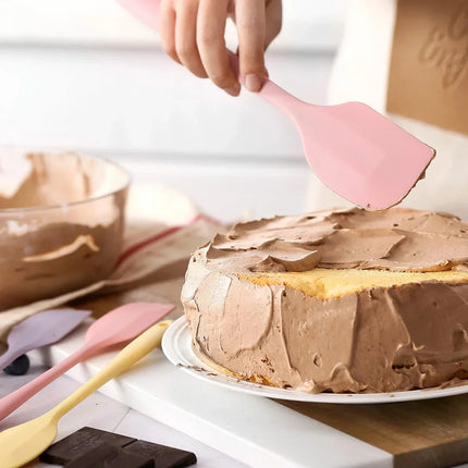 1PC Small Heat Resistant Integrate Handle Silicone Spooncolor Silicone