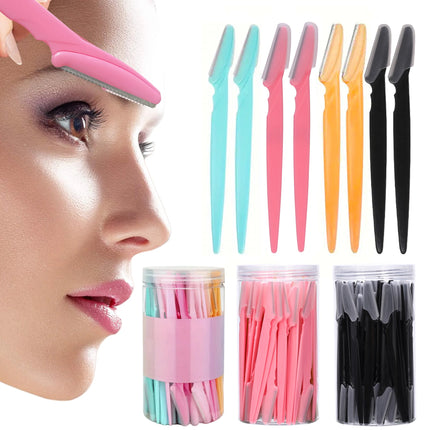 10/40Pcs Eyebrow Trimmer Face Blade Shaver Portable Eye Brow Epilation