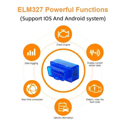 Mini ELM327 V2.1 OBD2 Scanner Code Reader Bluetooth Car Diagnostic