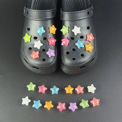 Fashion Shoe Charms Set Accessories Hole Shoe Buckle Cute Luminous