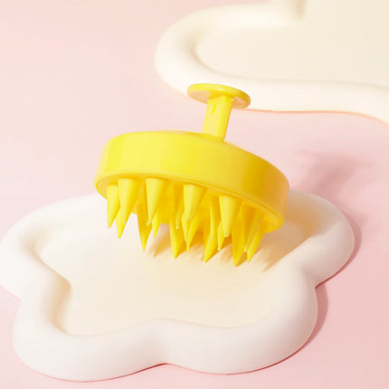 1PCS scalp massager shampoo brush, scalp cleaning brush, silicone, for